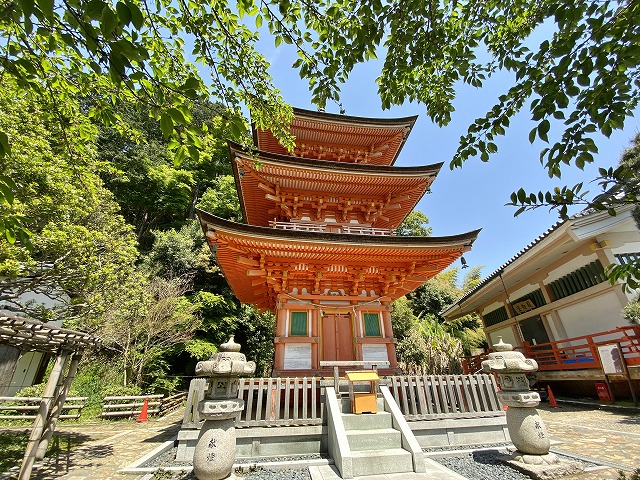 宝厳寺②　三重塔
