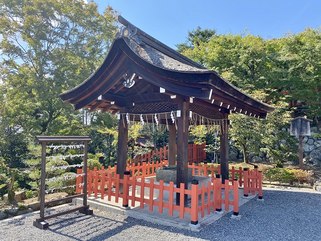 建勲神社(京都)　手水舎