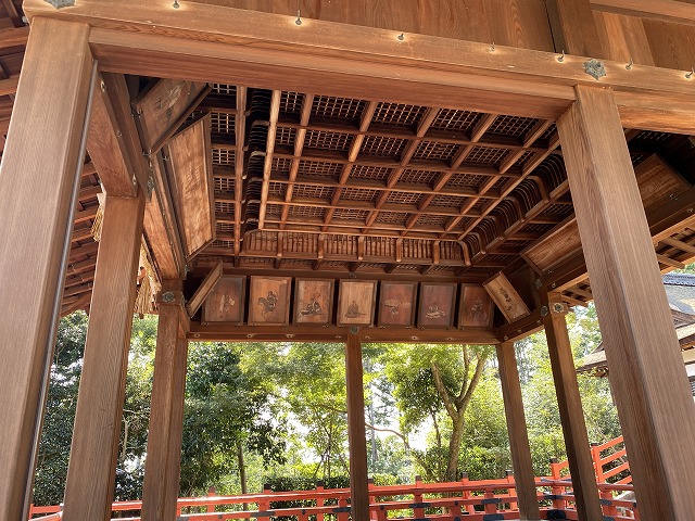 建勲神社(京都)　拝殿天井