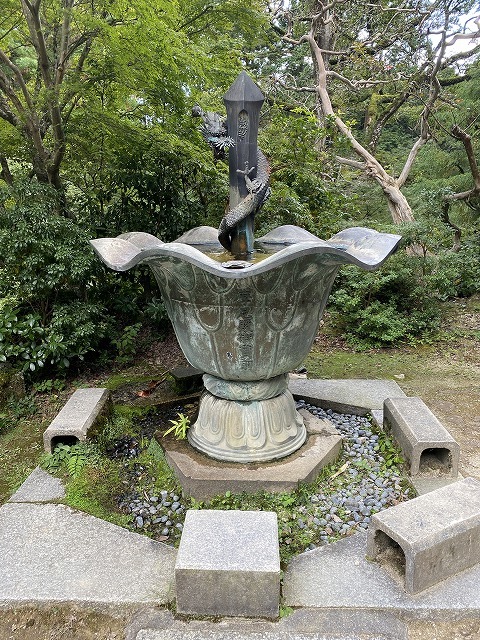 圓教寺(摩尼殿)　手水鉢