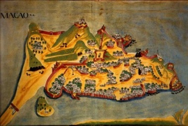 図２ー16世紀のマカオ地図