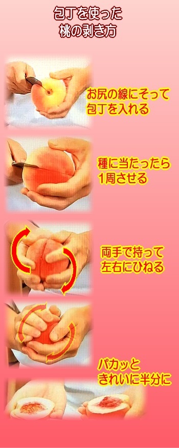桃の剥き方